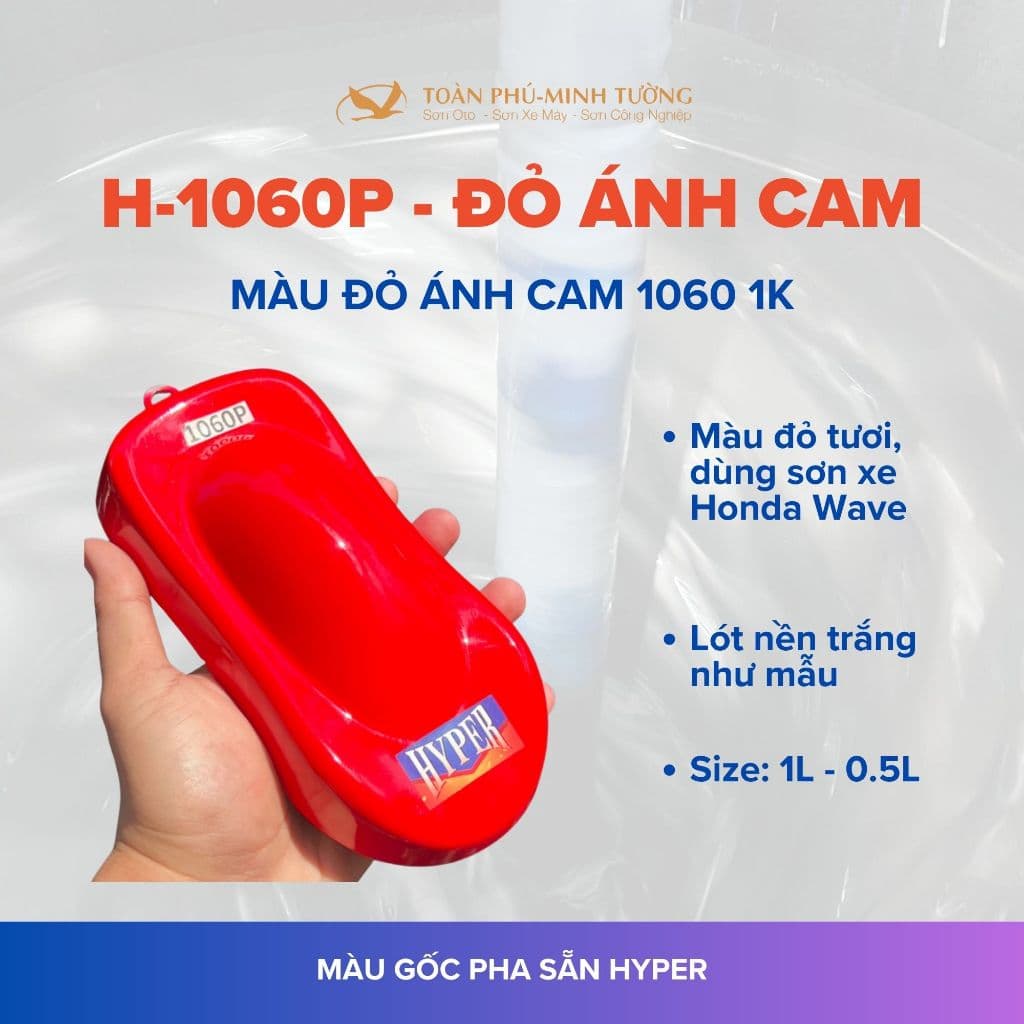 H-1060P — Màu đỏ ánh cam 1060 1K