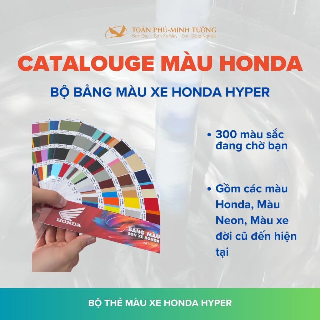Bộ bảng màu xe Honda HYPER (catalogue 300 màu)