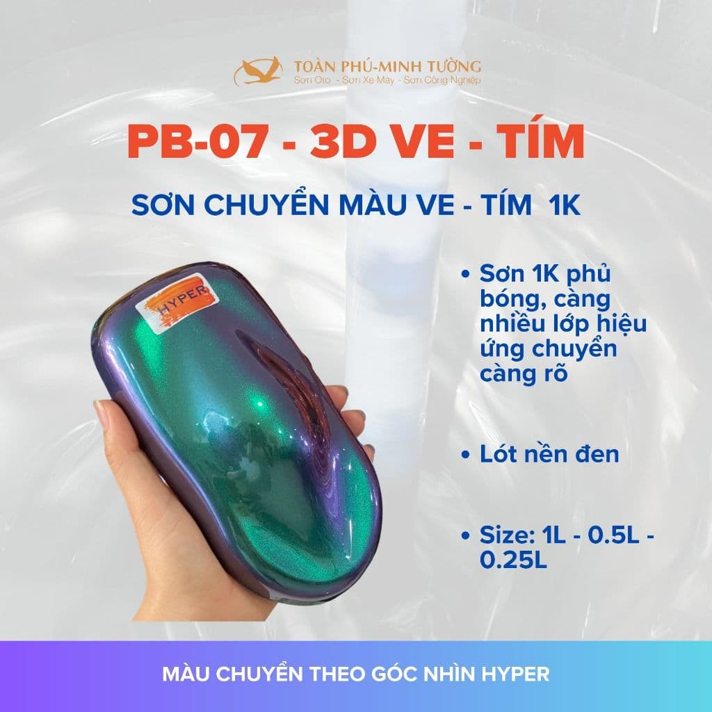 PB-07 — Sơn chuyển màu ve – tím 1K