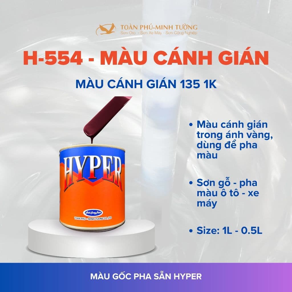 H-554 — Màu cánh gián 135 1K
