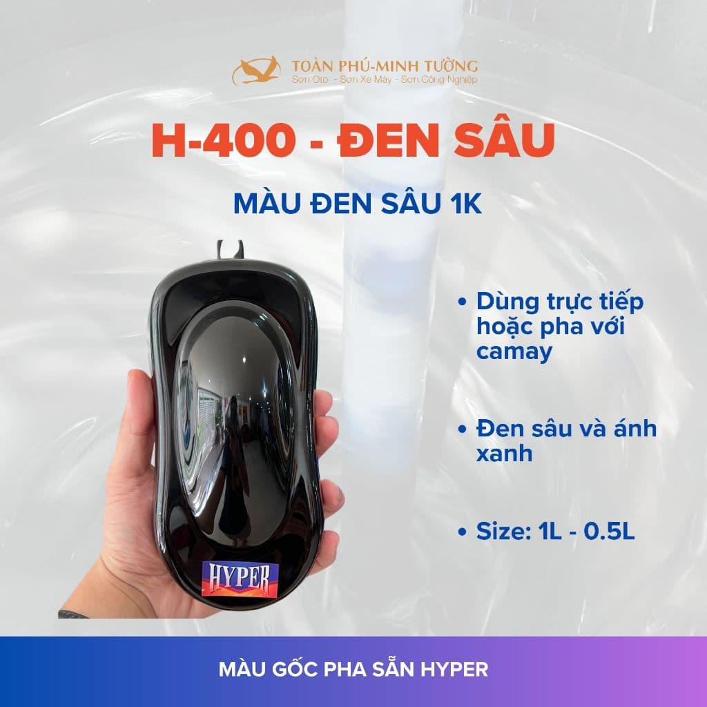 H-400 — Màu đen sâu 1K