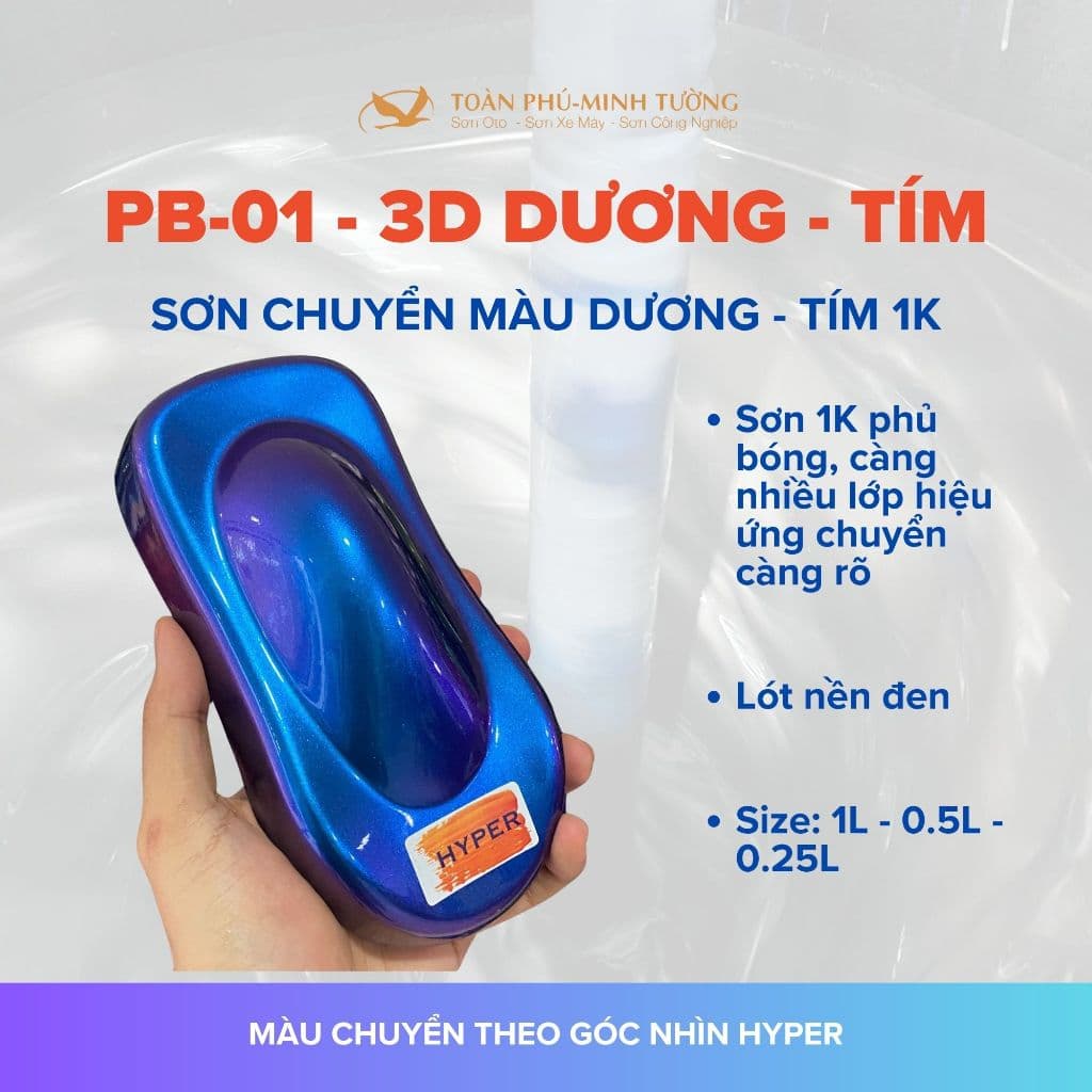 PB-01 — Sơn chuyển màu dương – tím 1K