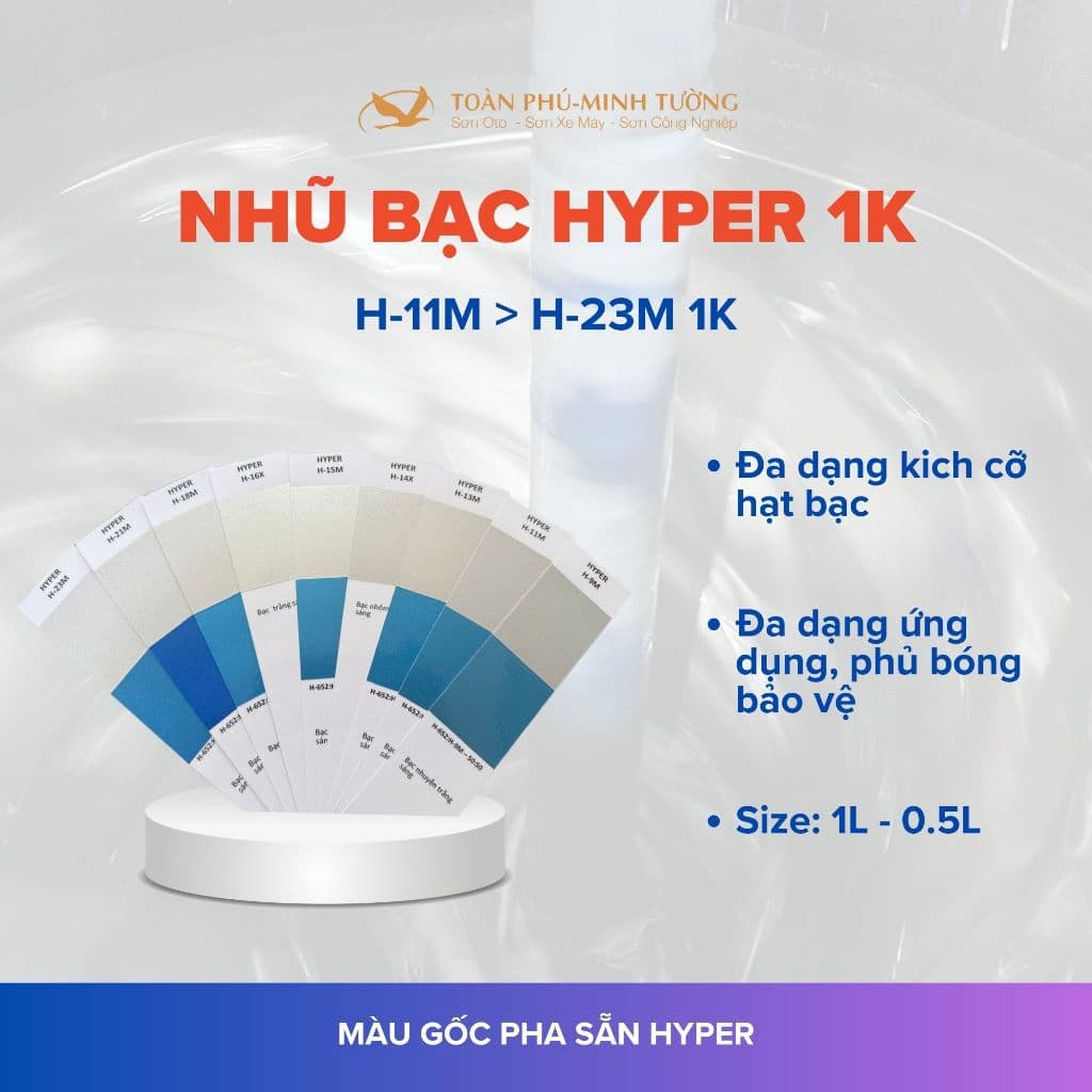 Sơn nhũ bạc 1K bloc máy Honda