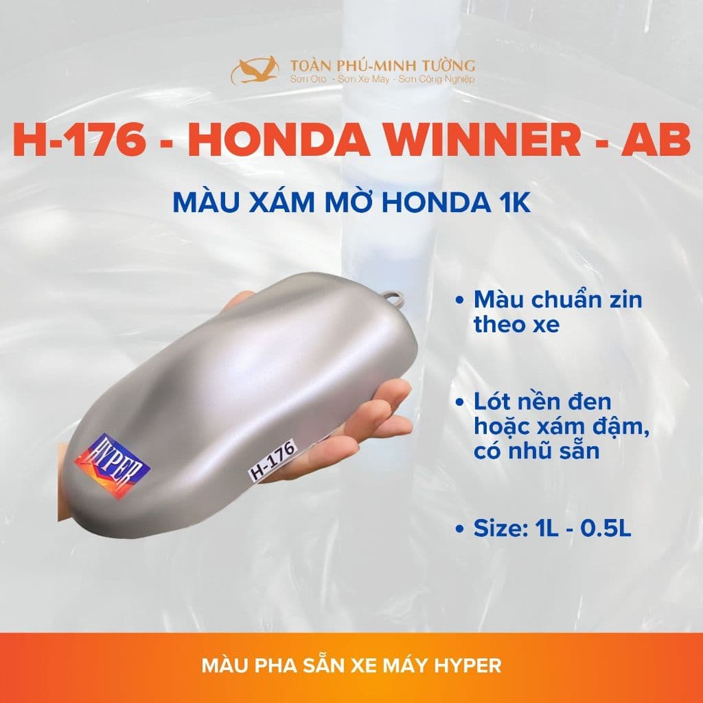 H-176 — Màu xám mờ Honda 1K