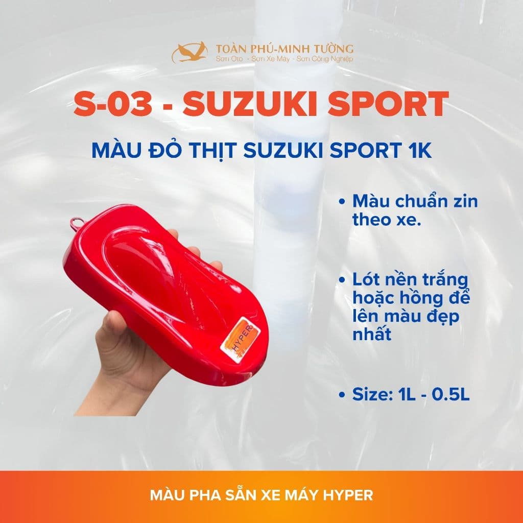 S-03 — Màu đỏ thịt Suzuki Sport 1K