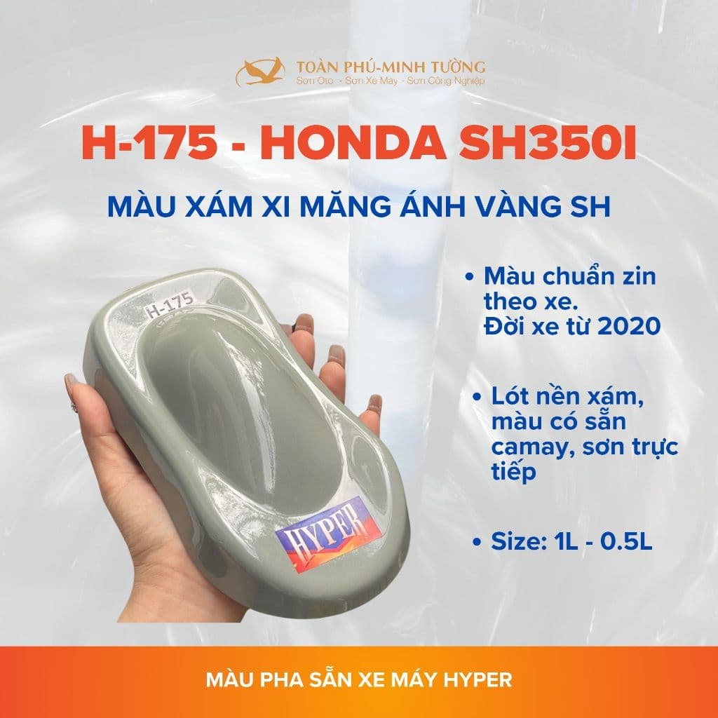 H-175 — Màu xám xi măng ánh vàng SH