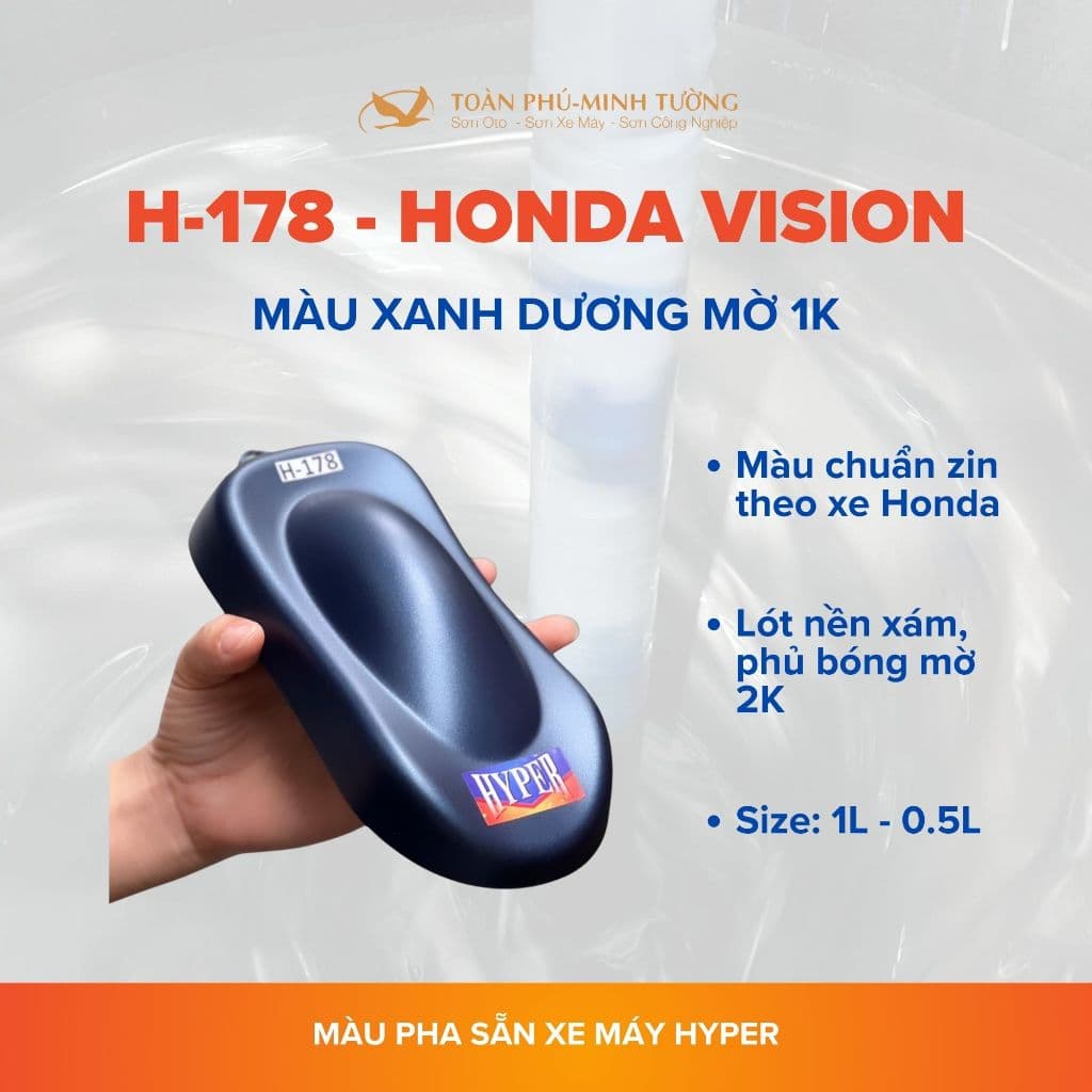 H-178 — Màu xanh dương mờ 1K
