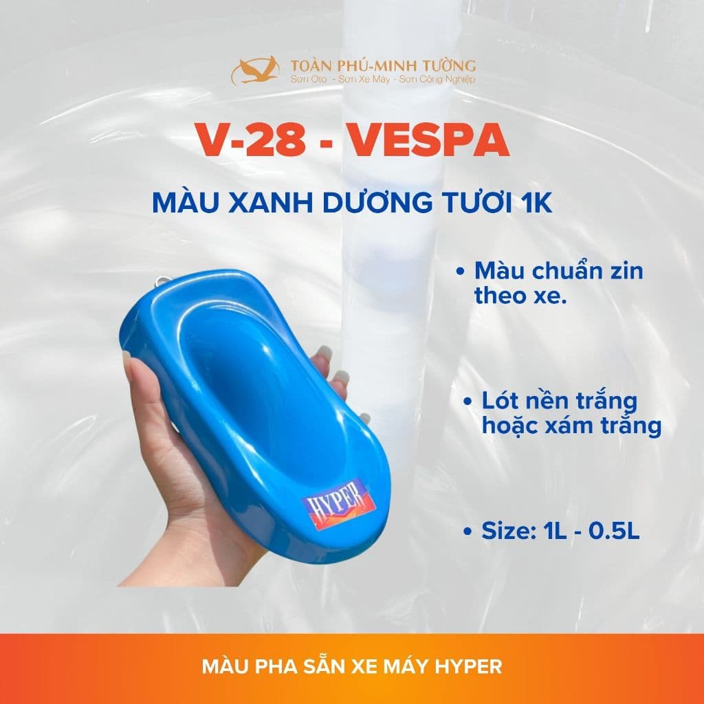 V-28 — Màu xanh dương tươi 1K