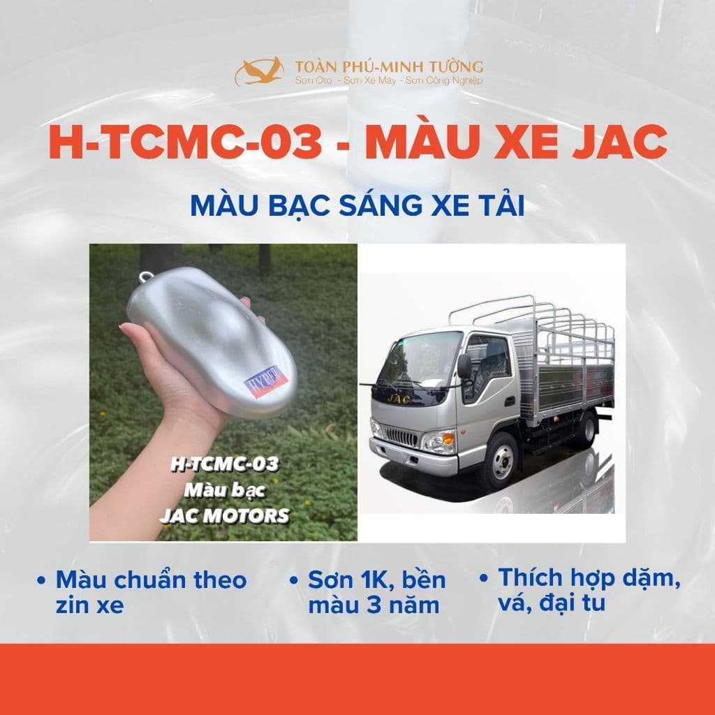 H-TCMC-03 — Màu bạc sáng xe tải JAC Motors