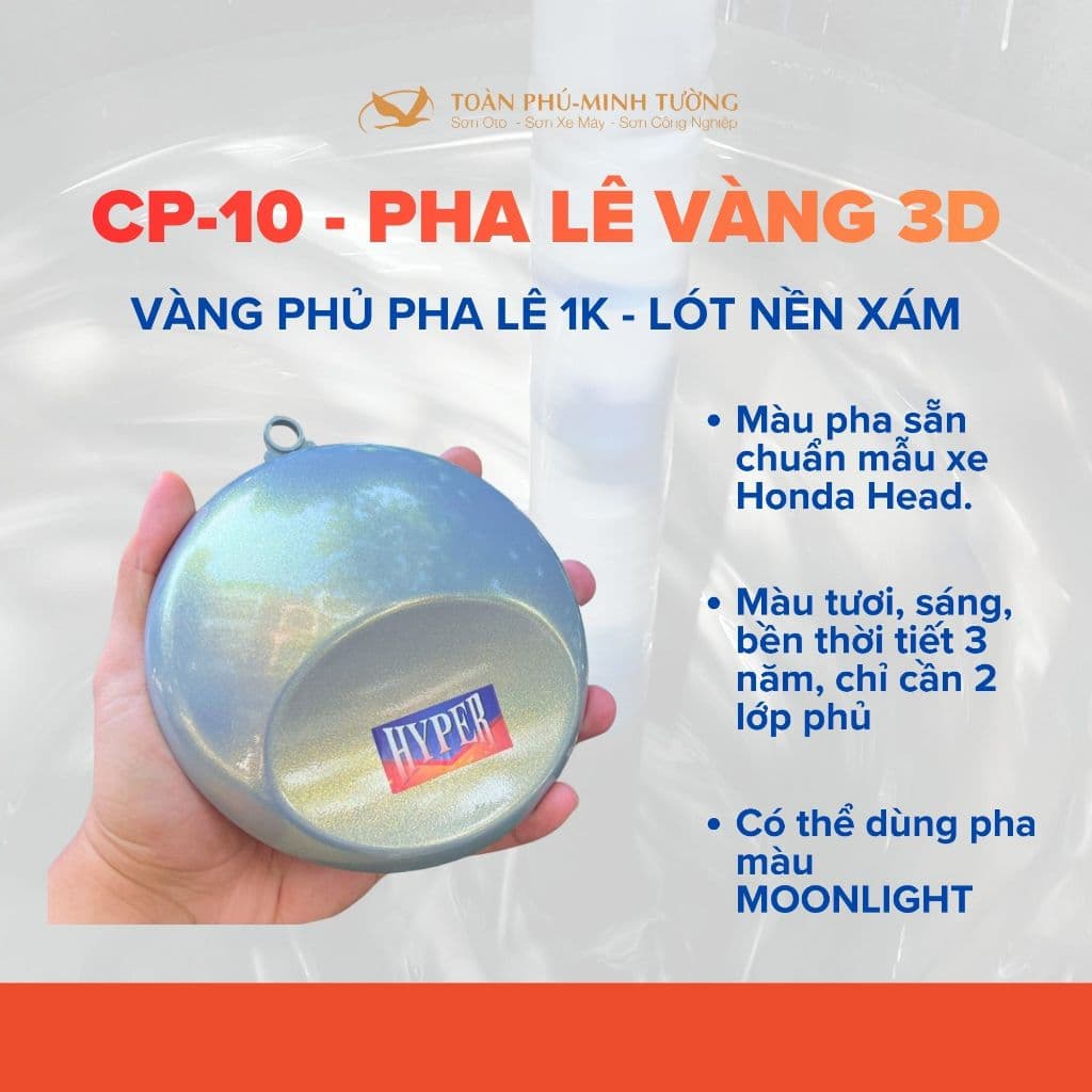 CP-10 — Vàng phủ pha lê 1K – lót nền xám