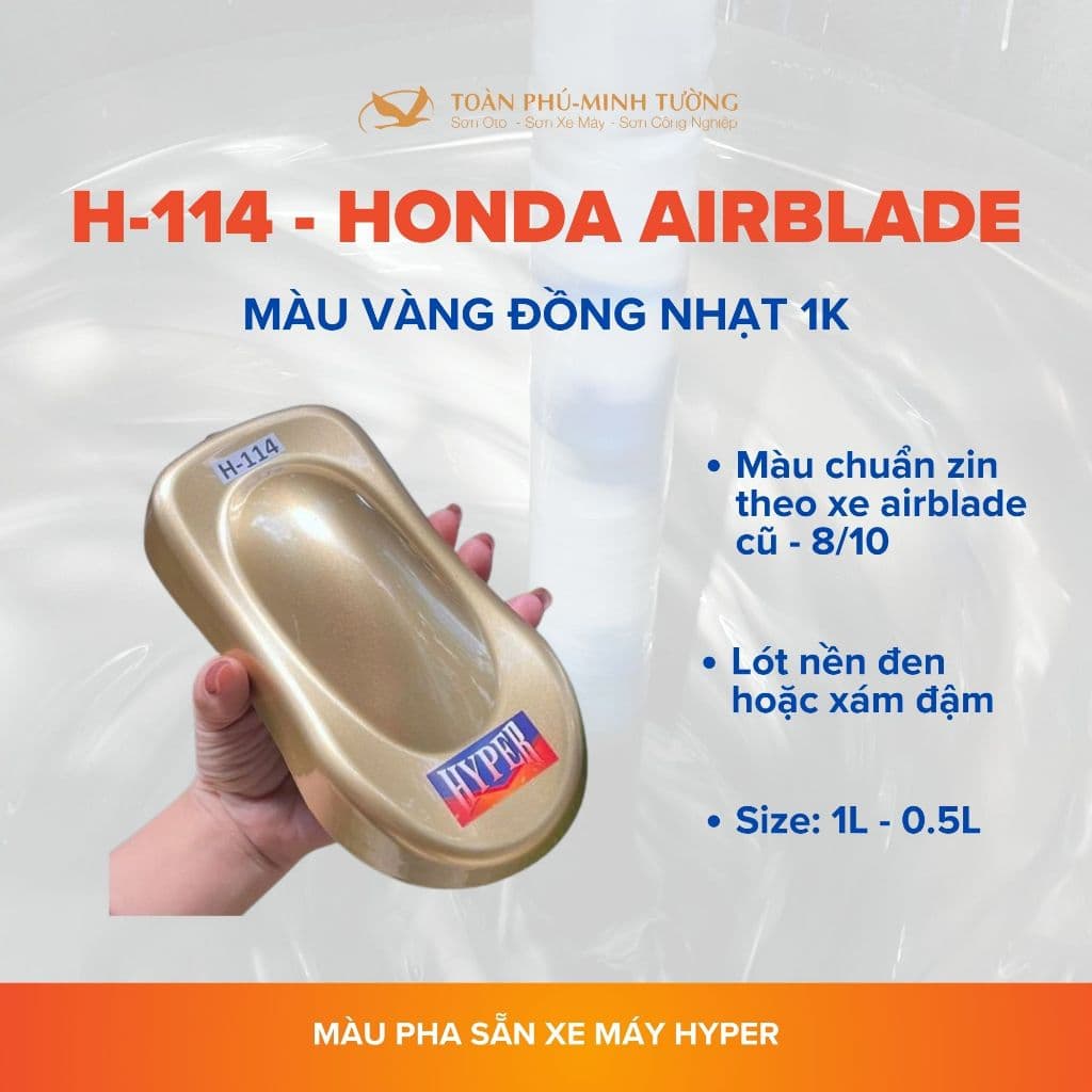 H-114 — Màu vàng đồng nhạt 1K