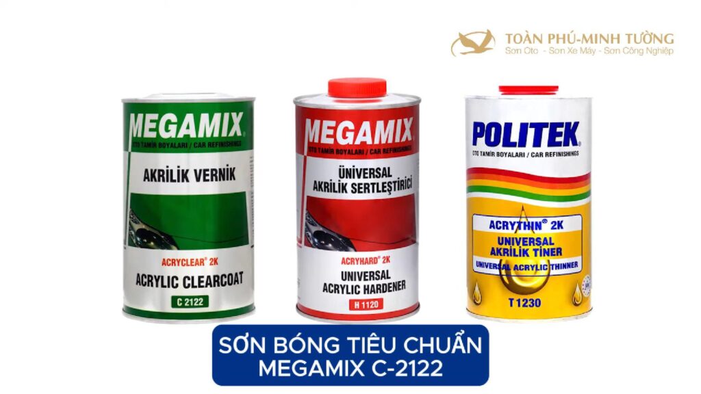 Bộ sản phẩm sơn bóng 2K – đóng rắn 2K – dung môi 2K MEGAMIX – POLITEK