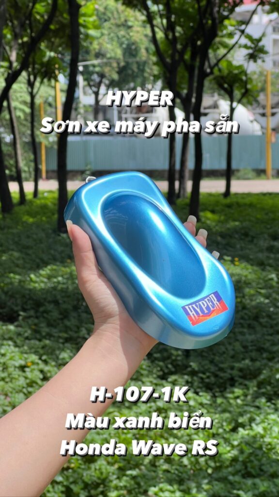 Sơn màu Metallic xanh biển HYPER H-107