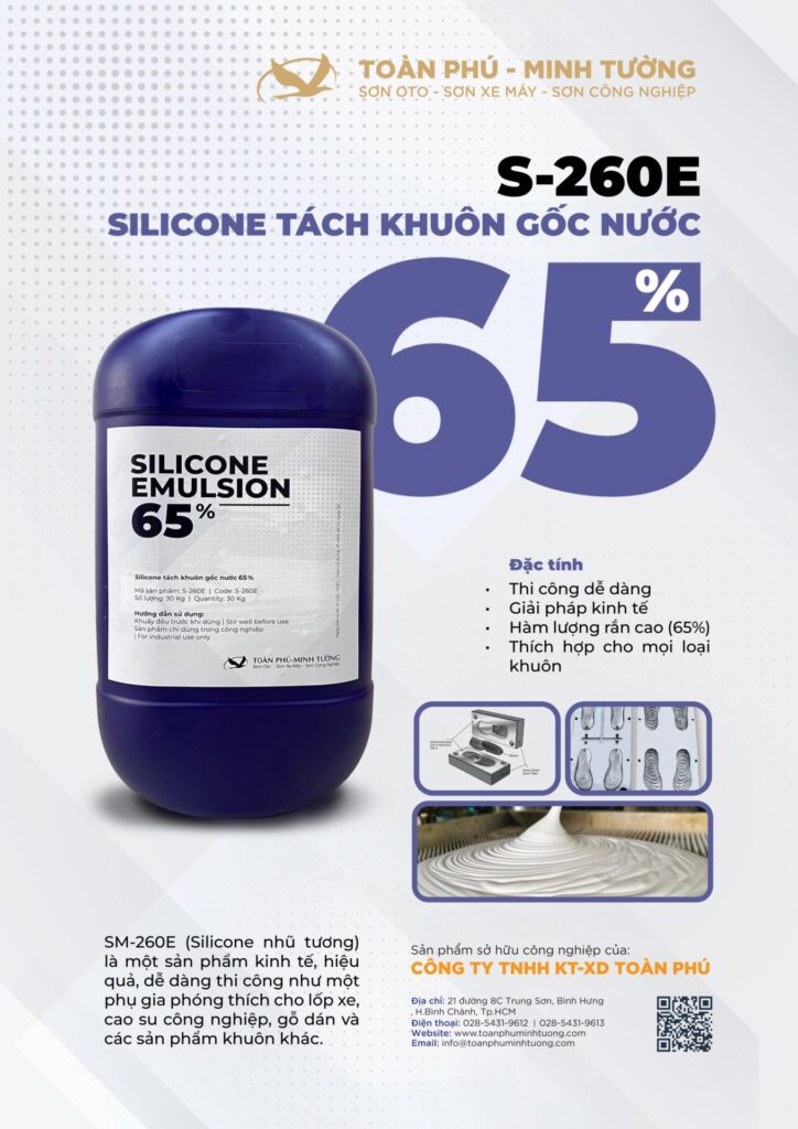 S-260E – Chất tách khuôn gốc nước – Giải pháp chống dính tuyệt hảo!