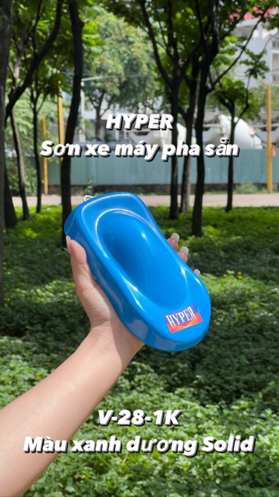 Sơn màu Solid xanh dương HYPER V-28