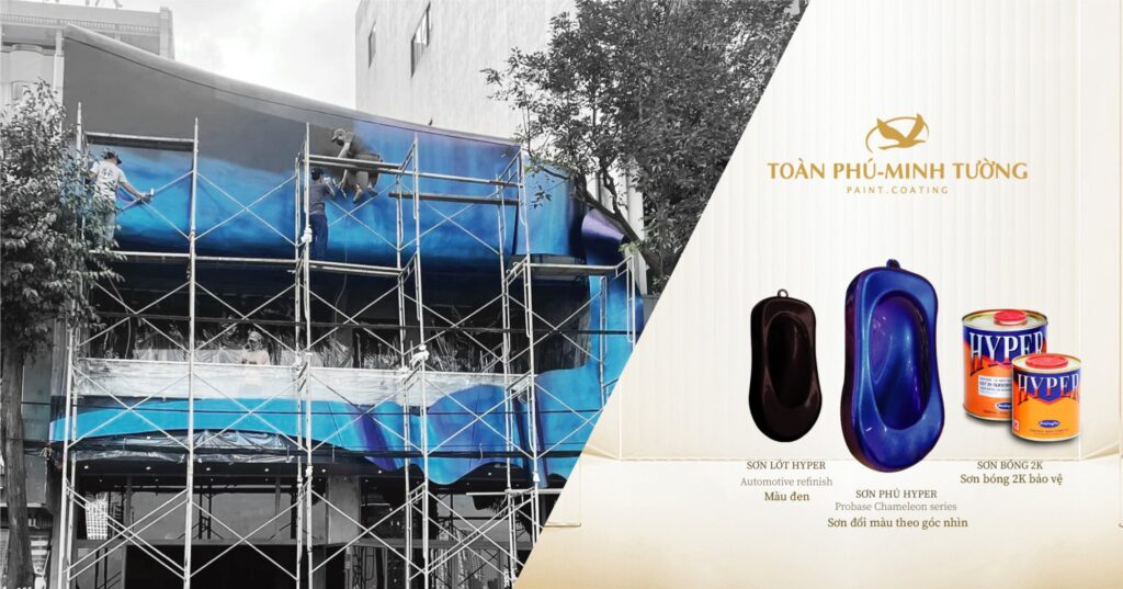 Dự án SOPHIE MIXOLOGY sử dụng sơn chuyển màu theo góc nhìn HYPER – PB-01